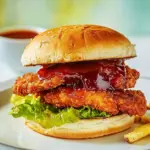 Homemade Hot Honey Chicken Sandwich photo