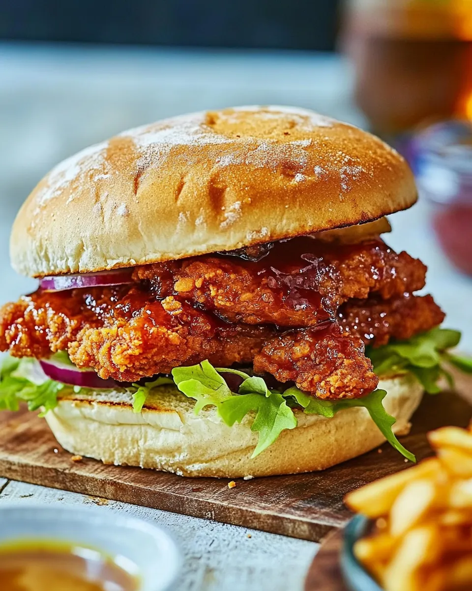 Delicious Hot Honey Chicken Sandwich dish photo
