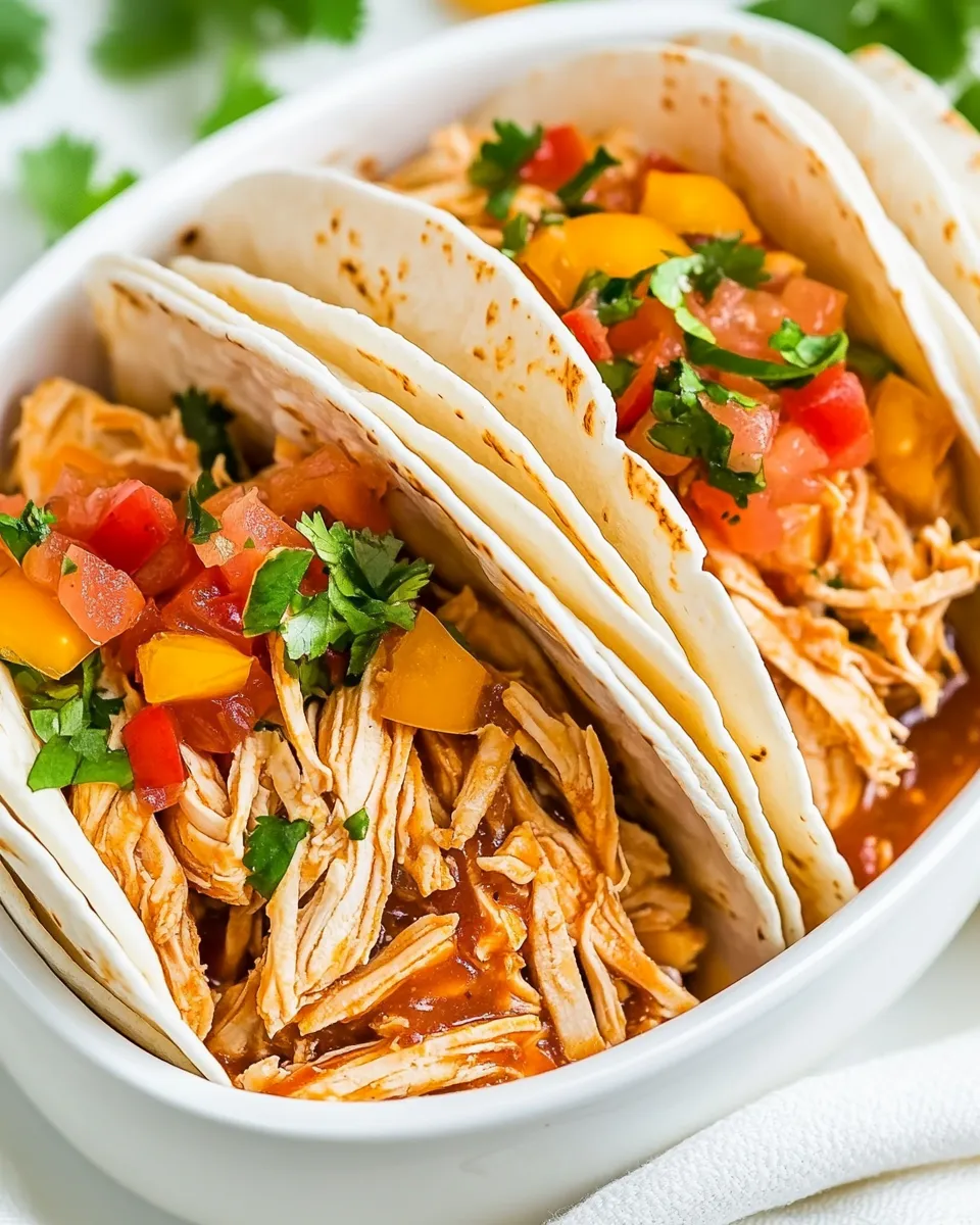 homemade Instant Pot 5-Ingredient Chicken Tacos photo