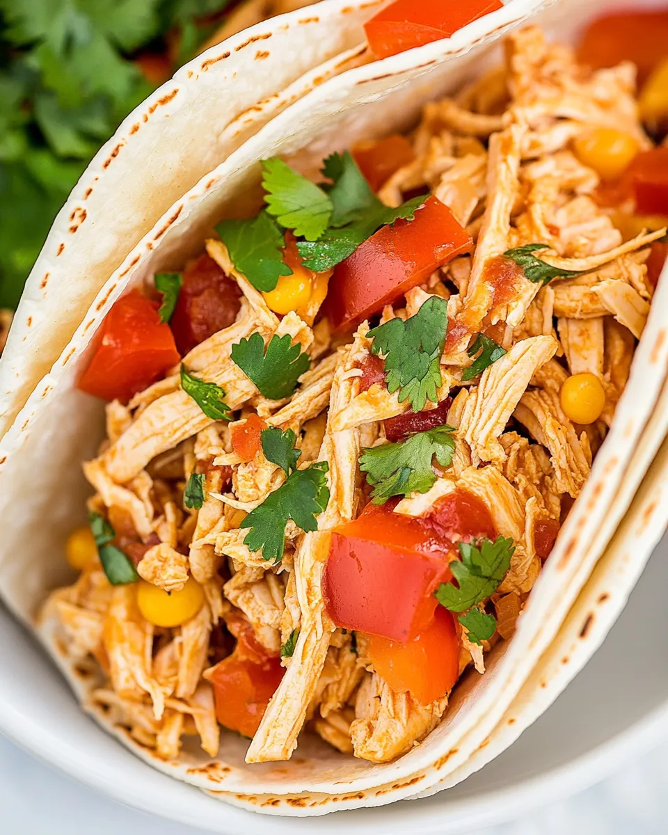 easy Instant Pot 5-Ingredient Chicken Tacos recipe photo