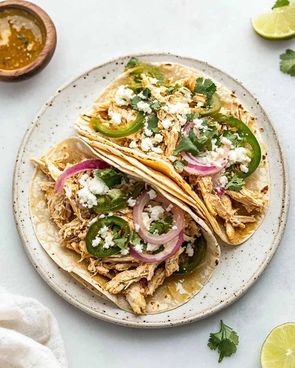 Classic Instant Pot Chicken Tacos image
