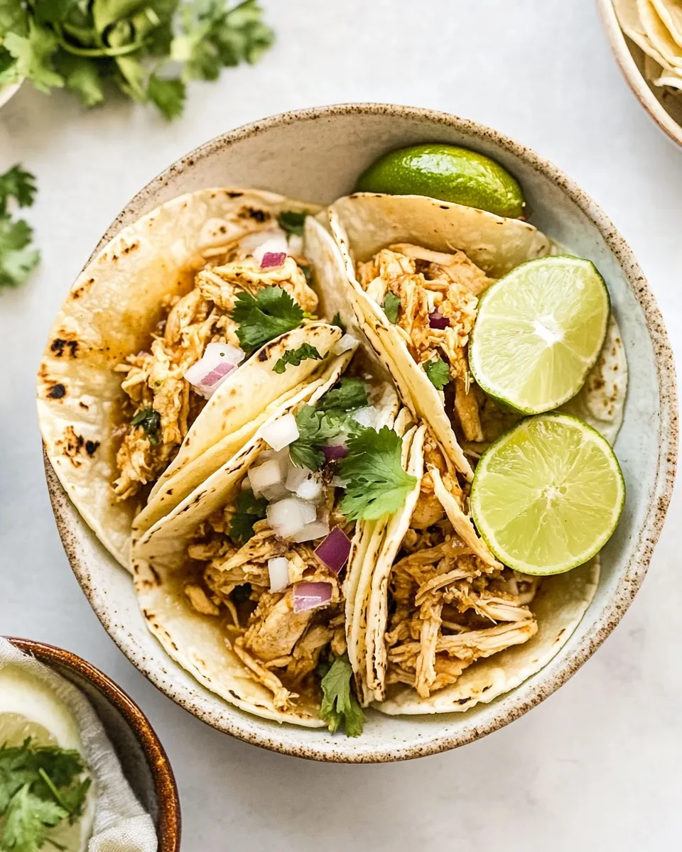 Easy Instant Pot Chicken Tacos recipe photo