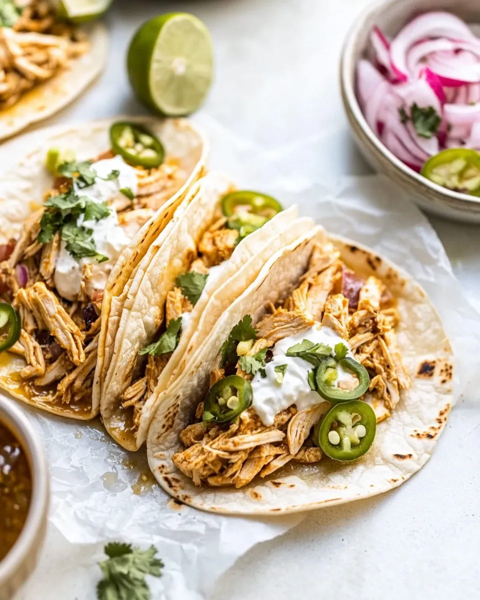 Delicious Instant Pot Chicken Tacos dish photo