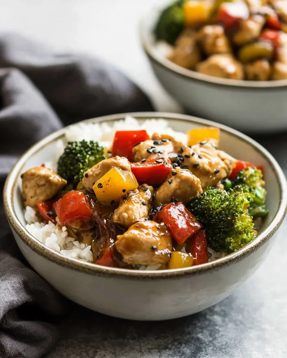 Delicious Instant Pot Chicken Teriyaki Bowls dish photo