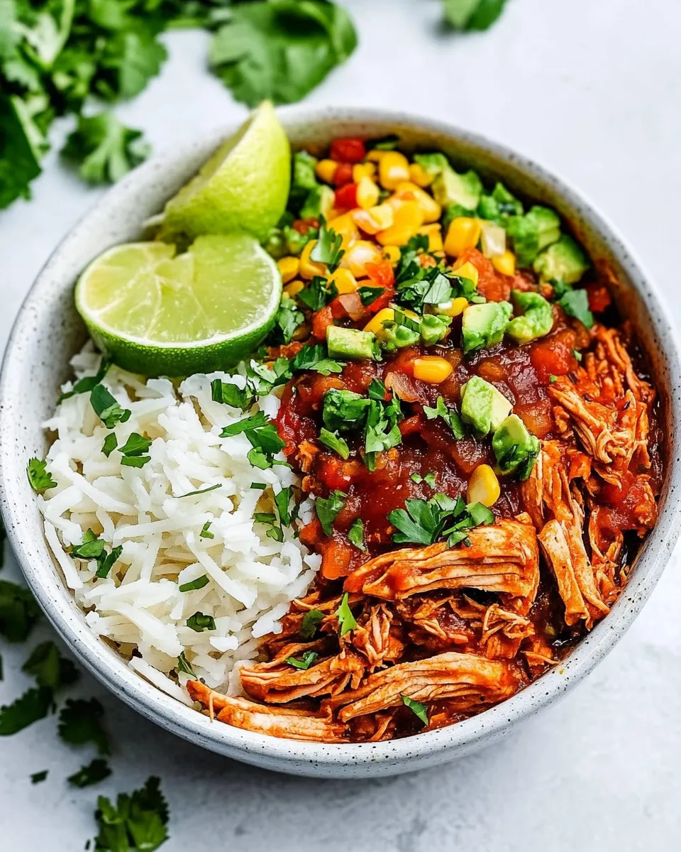 Easy Instant Pot Salsa Chicken recipe image