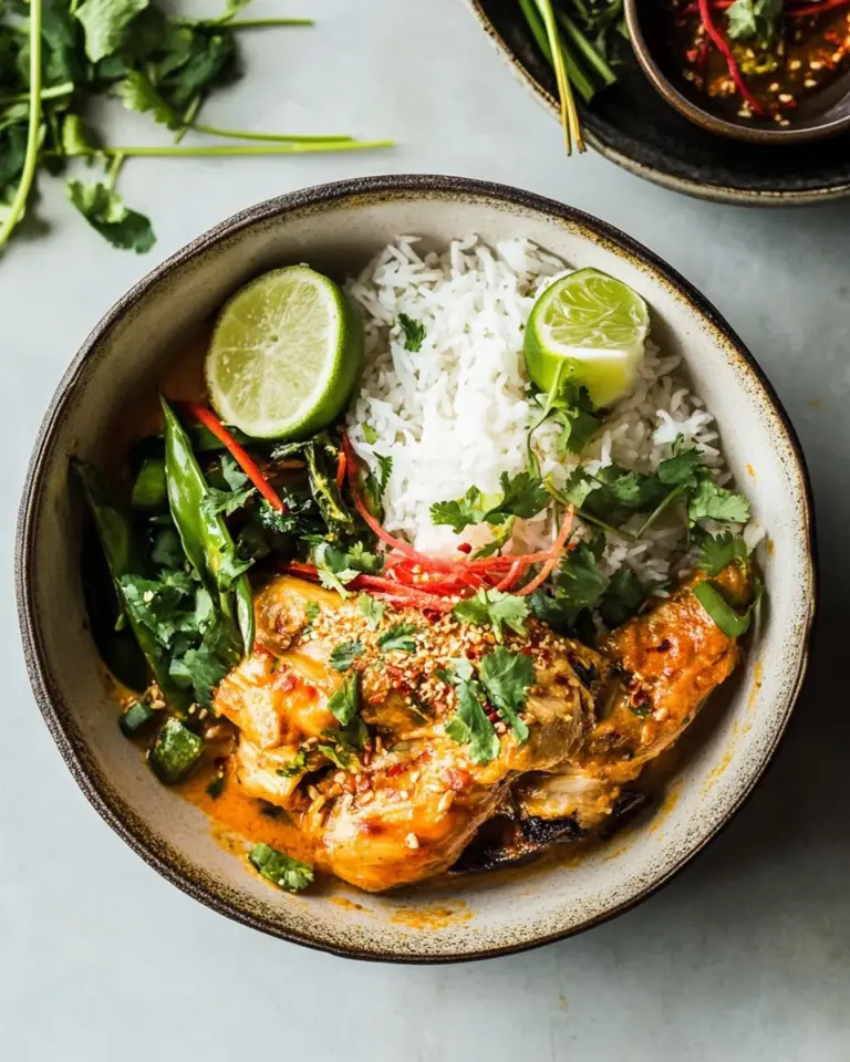 homemade Instant Pot Thai Lemongrass Chicken. photo