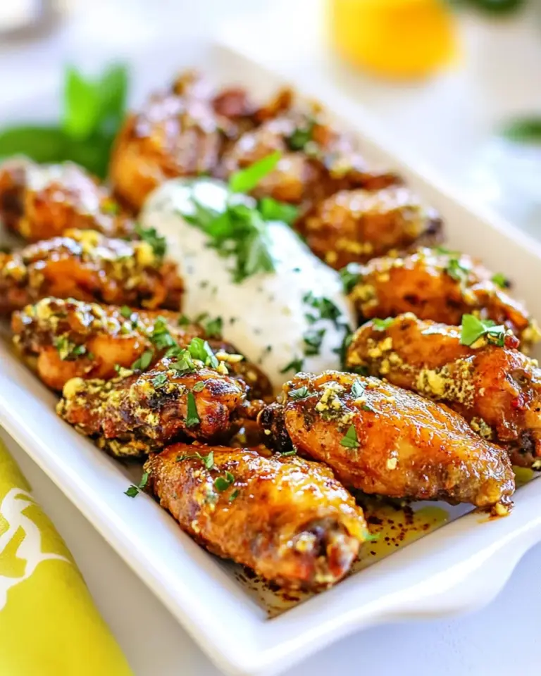 Homemade Italian-Style Chicken Wings with Gorgonzola Sauce photo