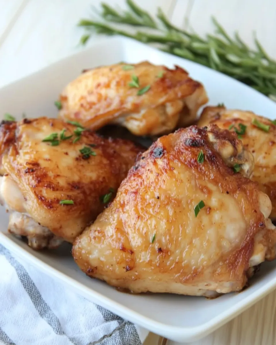 Easy Keto Chicken Thighs plate image