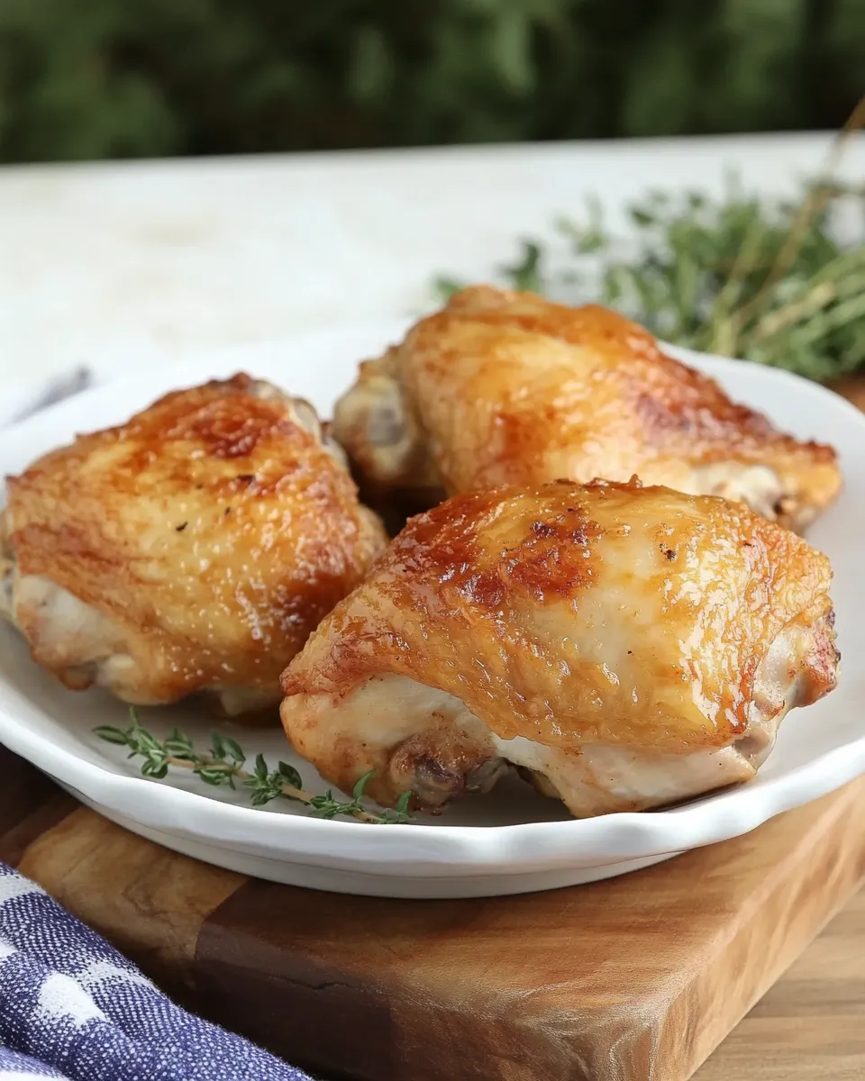 Delicious Keto Chicken Thighs food shot