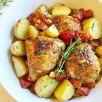Homemade Lemon-Garlic Braised Chicken and Potatoes photo