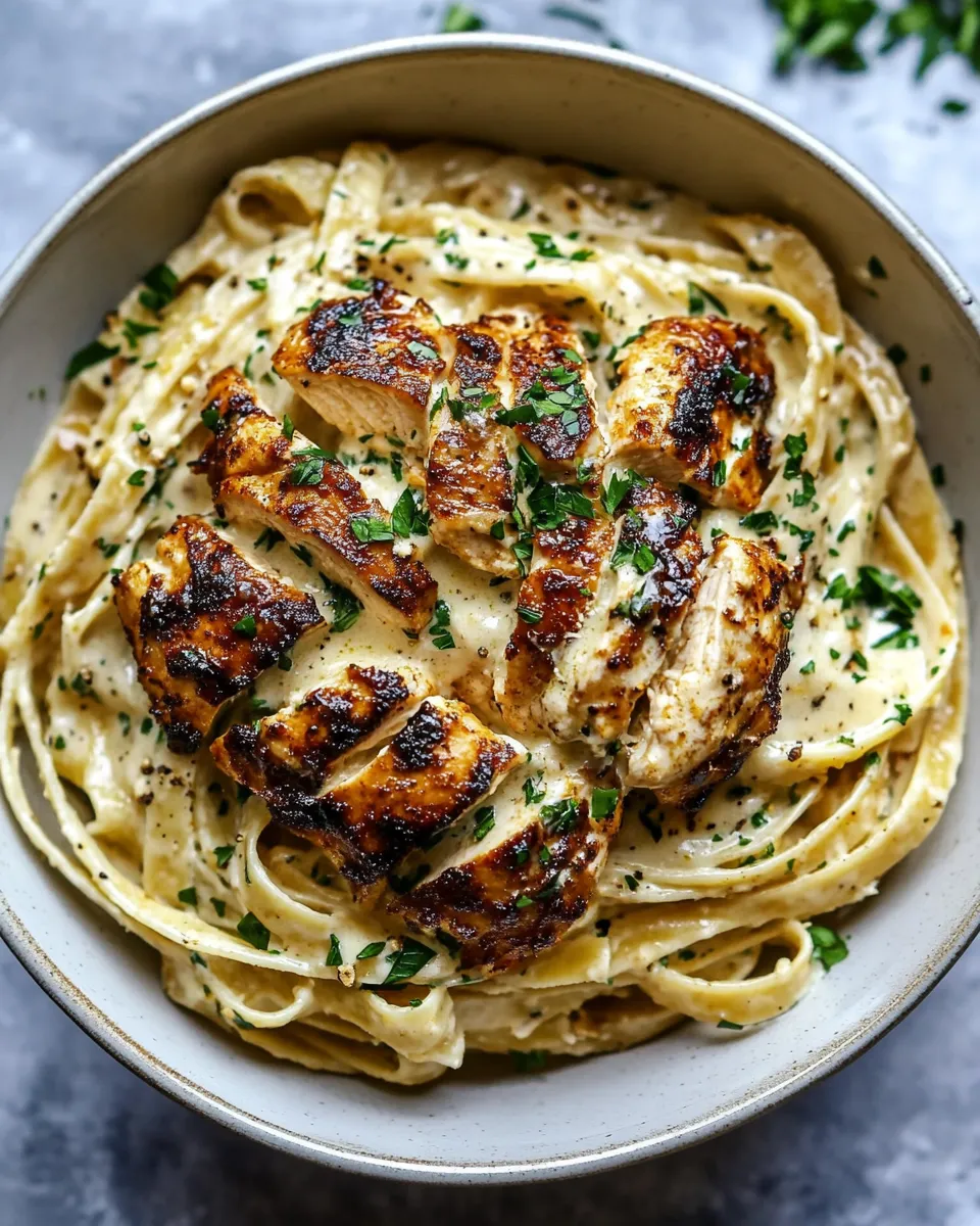 classic Lemon Pepper Cajun Chicken Fettuccine Alfredo. image