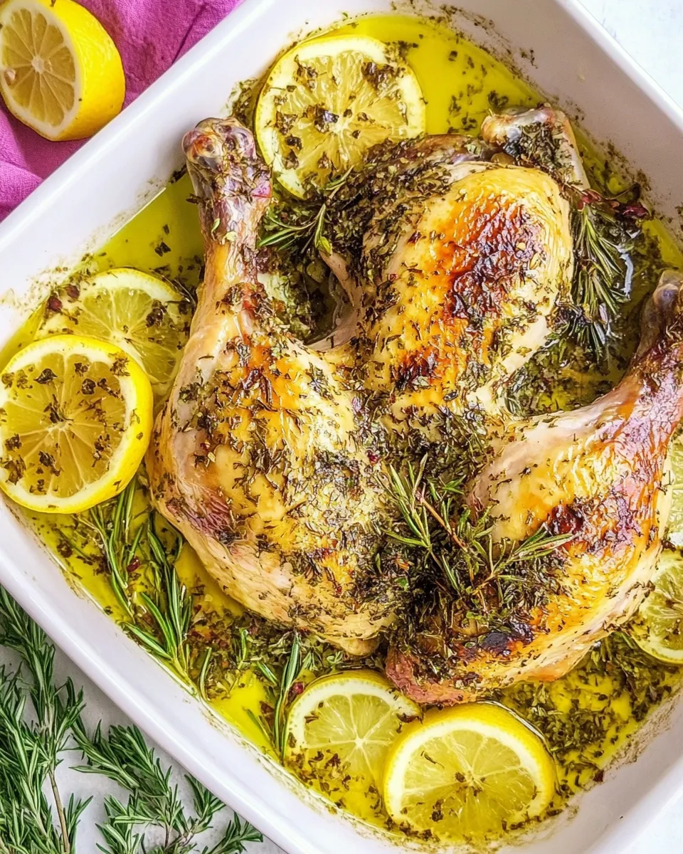 Easy Lemon Spatchcock Chicken recipe photo