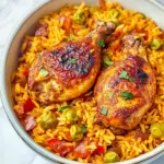 homemade Locrio de Pollo (Dominican Chicken and Rice) photo