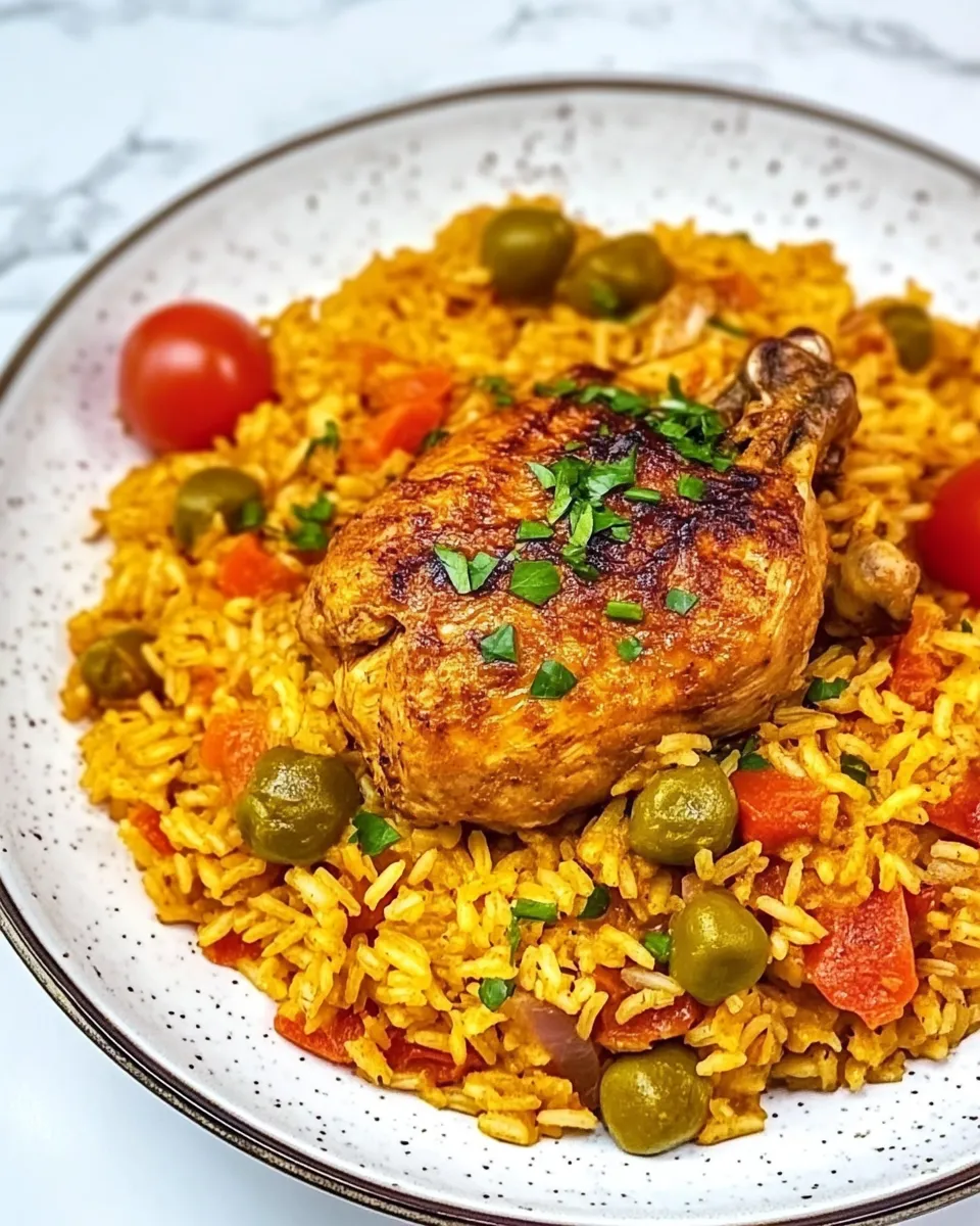 delicious Locrio de Pollo (Dominican Chicken and Rice) dish photo