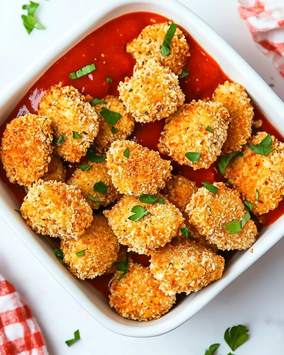 delicious Low-Carb Keto Paleo Baked Chicken Nuggets In The Air Fryer dish photo