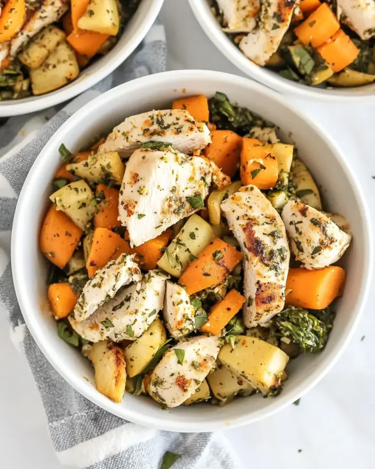 homemade Meal Prep Chicken and Vegetables (Paleo, Whole30) photo