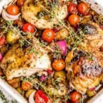 homemade Mediterranean Chicken Bake Recipe (Balsamic Baked Chicken) photo