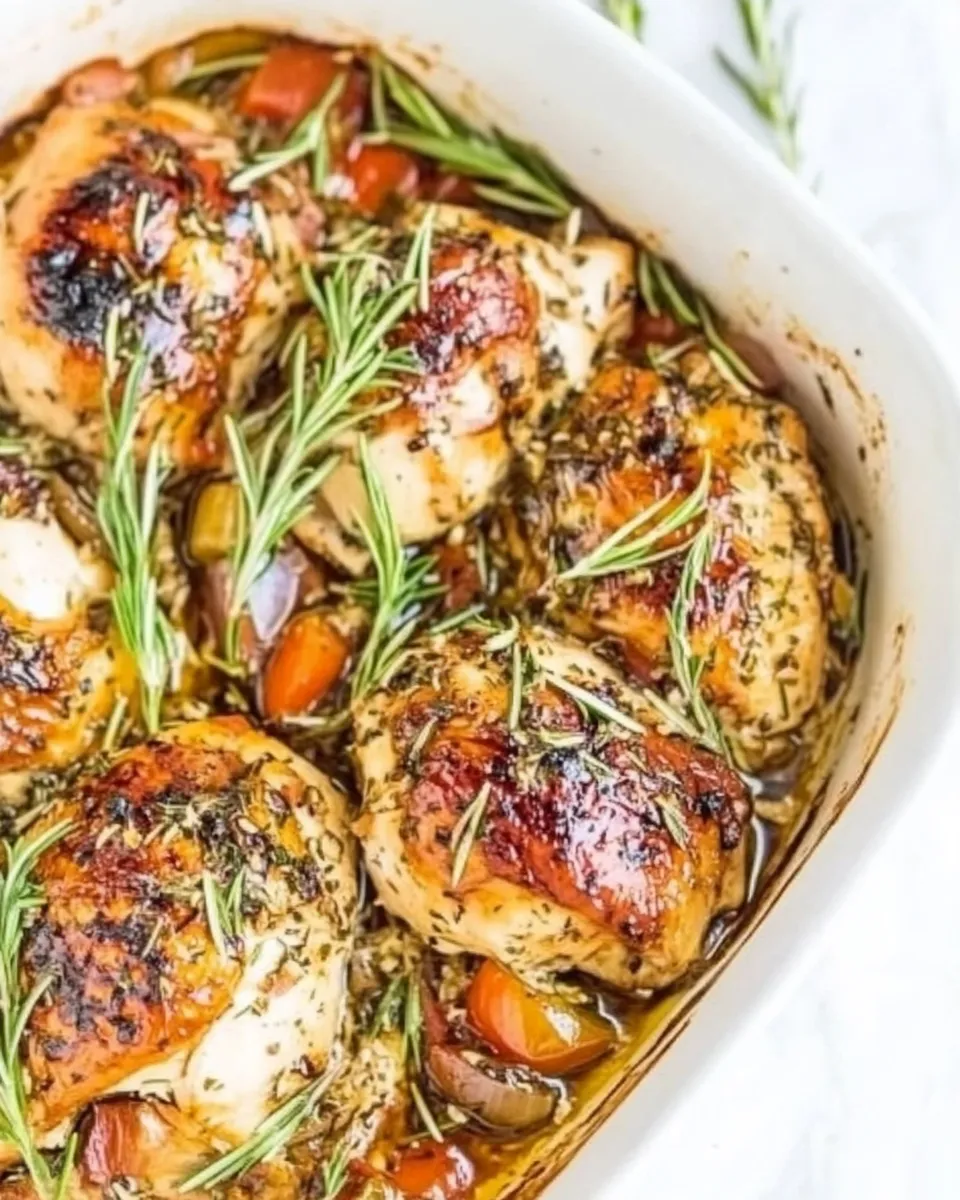 easy Mediterranean Chicken Bake Recipe (Balsamic Baked Chicken) recipe image