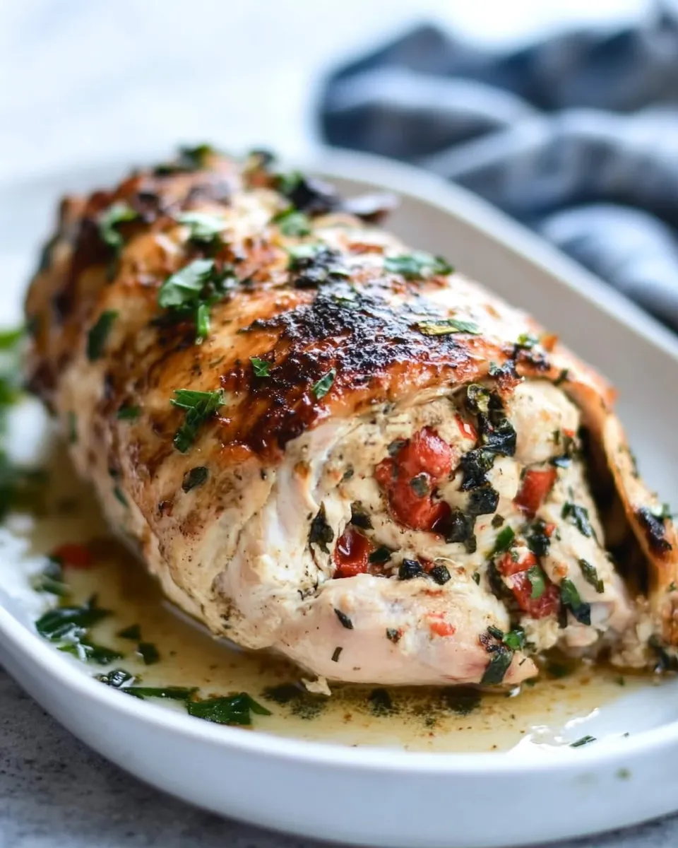 Classic Mediterranean Stuffed Chicken image