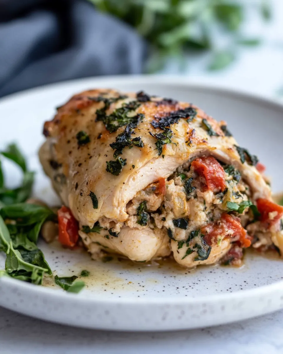 Easy Mediterranean Stuffed Chicken recipe photo