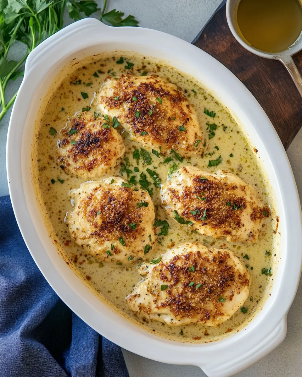 Delicious Melt in Your Mouth Caesar Chicken plate image