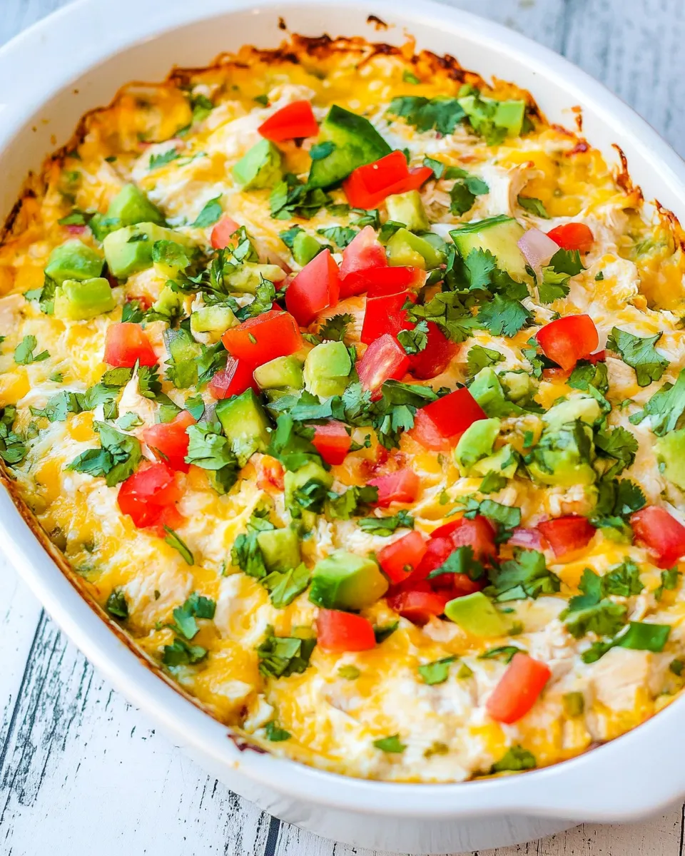 Easy Mexican Chicken Casserole dish photo