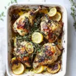 Homemade Meyer Lemon Roasted Chicken. photo