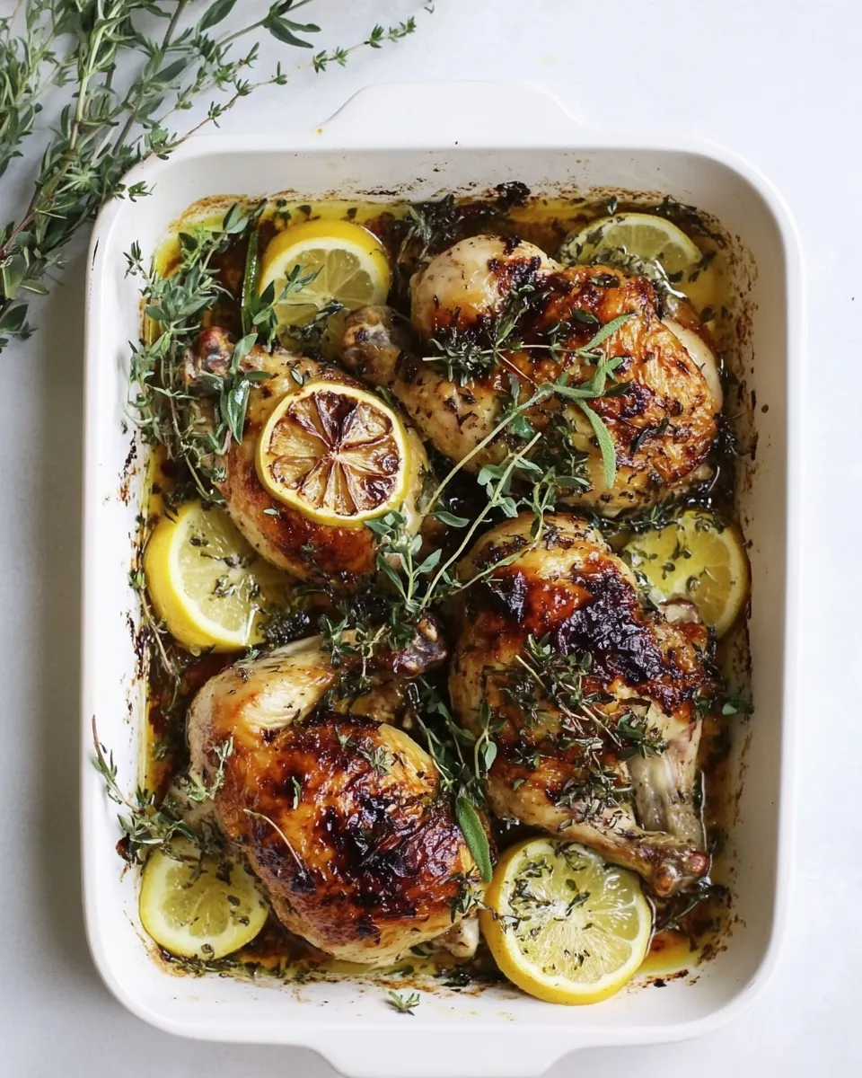 Classic Meyer Lemon Roasted Chicken. recipe image