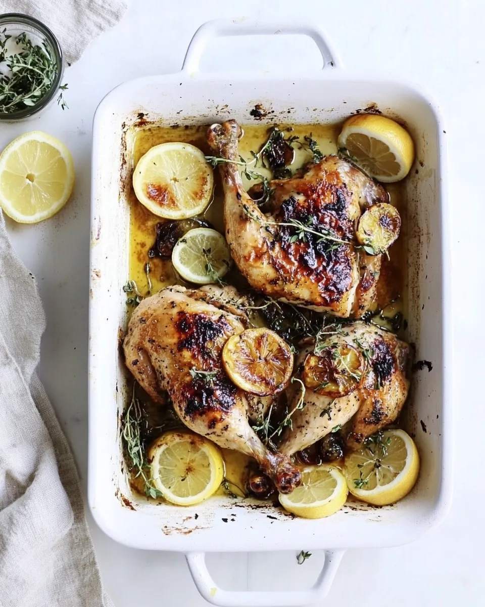 Delicious Meyer Lemon Roasted Chicken. food shot