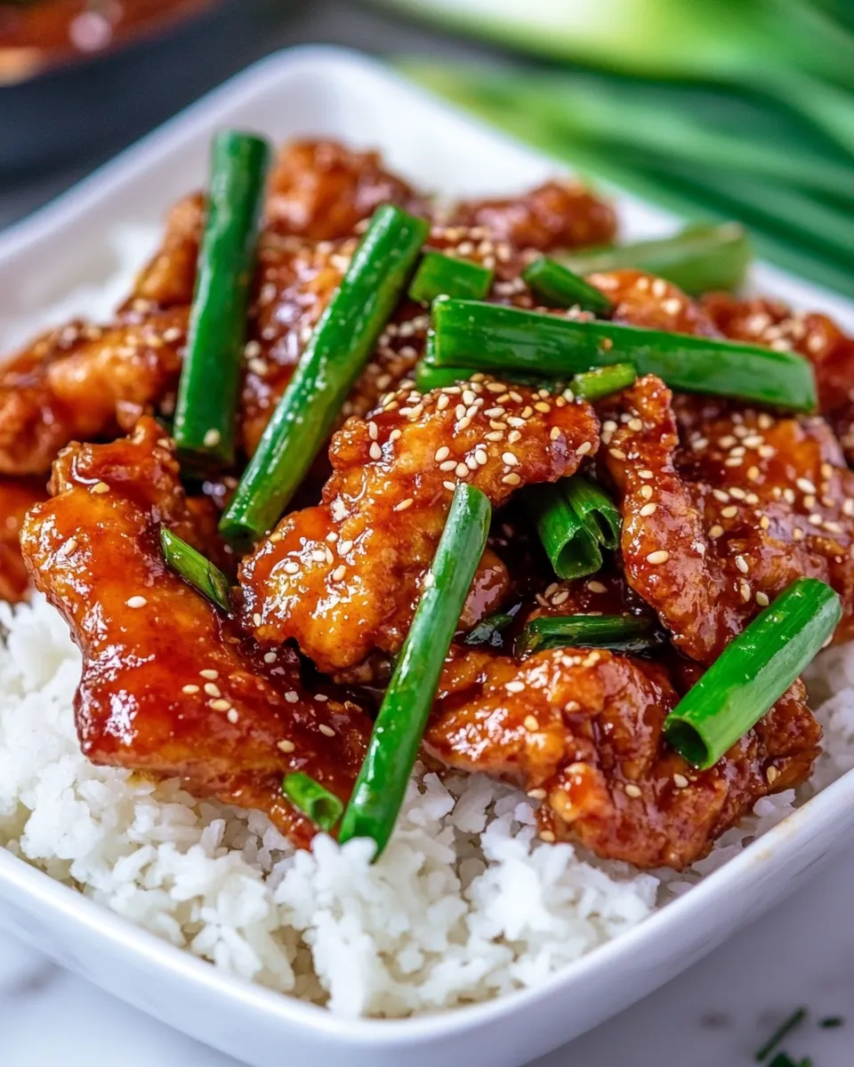 Delicious Mongolian Chicken Recipe plate image