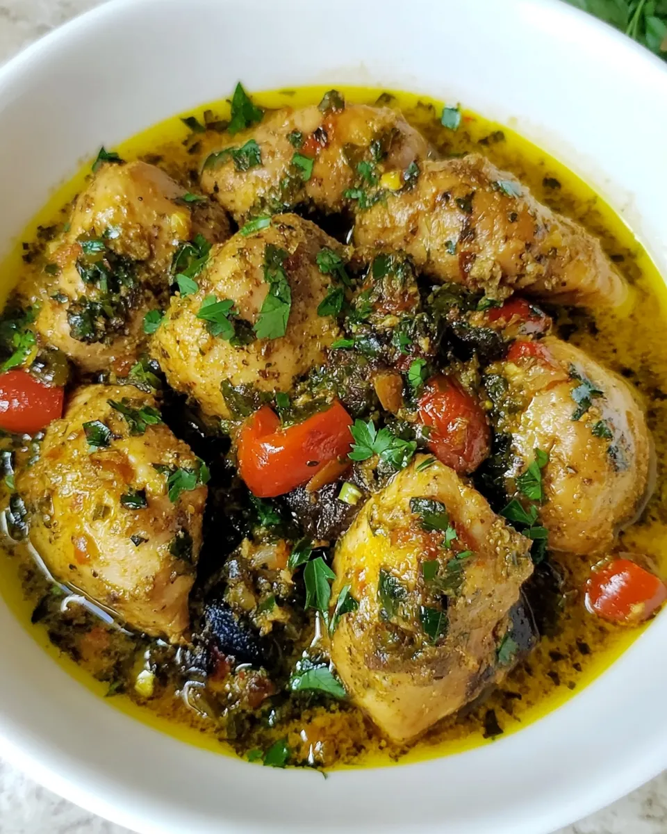 Classic Moroccan Chicken (Djej Makalli) image