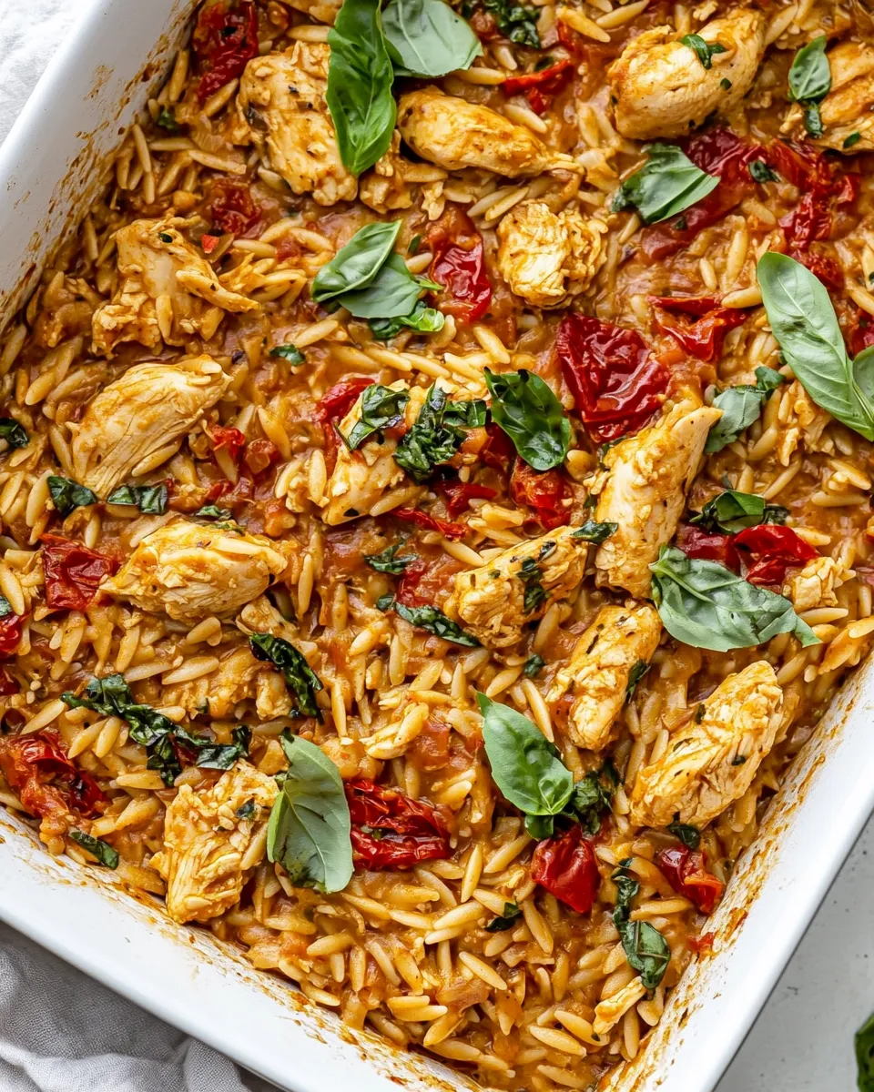 Delicious One-Pan Marry Me Chicken Orzo dish photo
