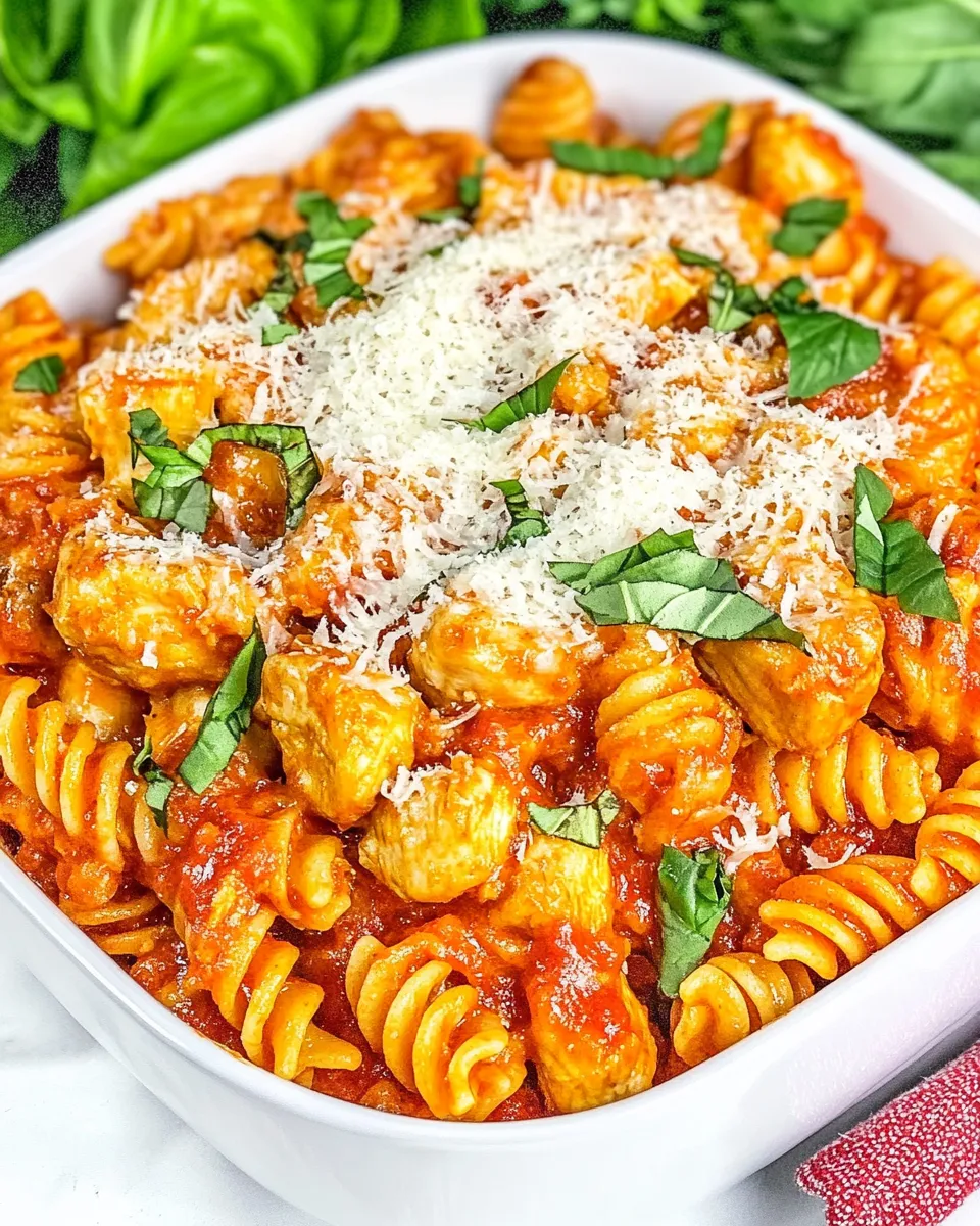 Classic One-Pot Chicken Parmesan Pasta image