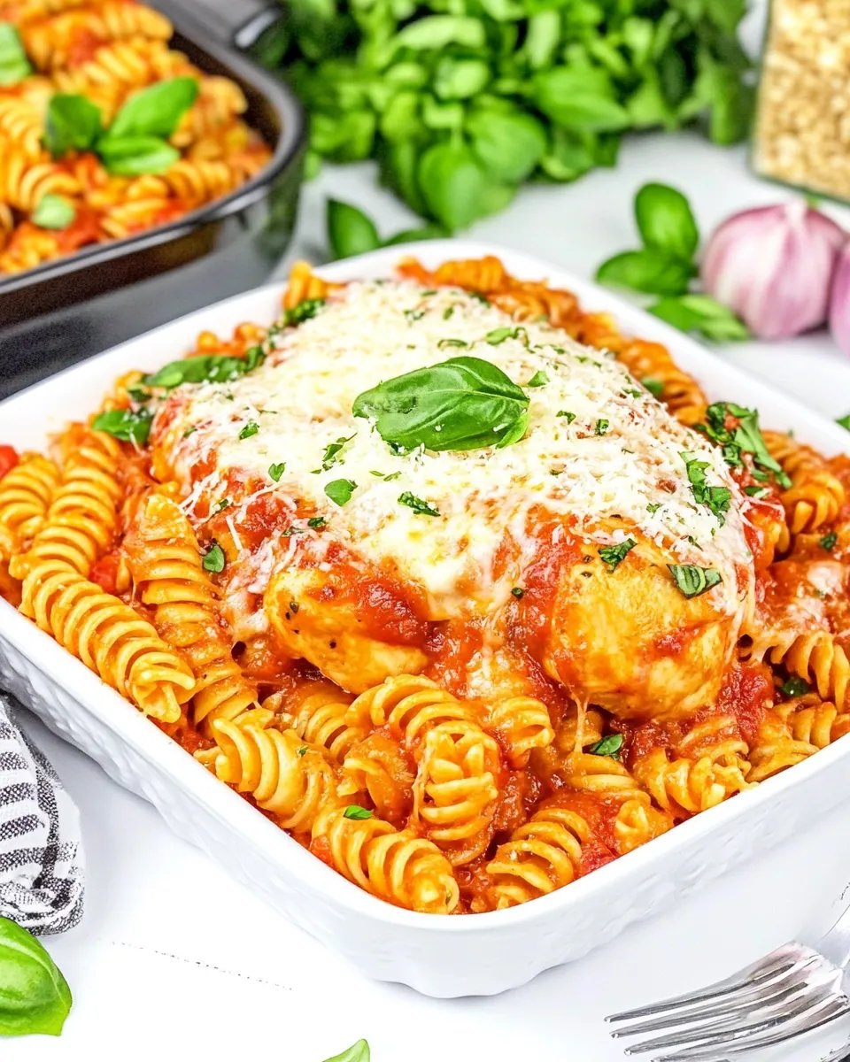 Delicious One-Pot Chicken Parmesan Pasta shot