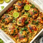 homemade One Pan Cilantro Lime Chicken and Rice photo