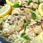 Homemade One Pan Lemon Basil Chicken and Rice photo