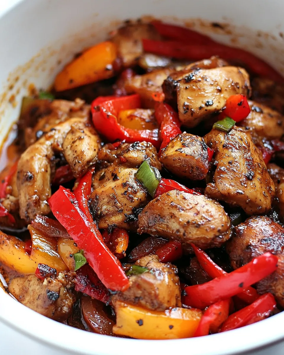 Classic One Pot Black Pepper Chicken image