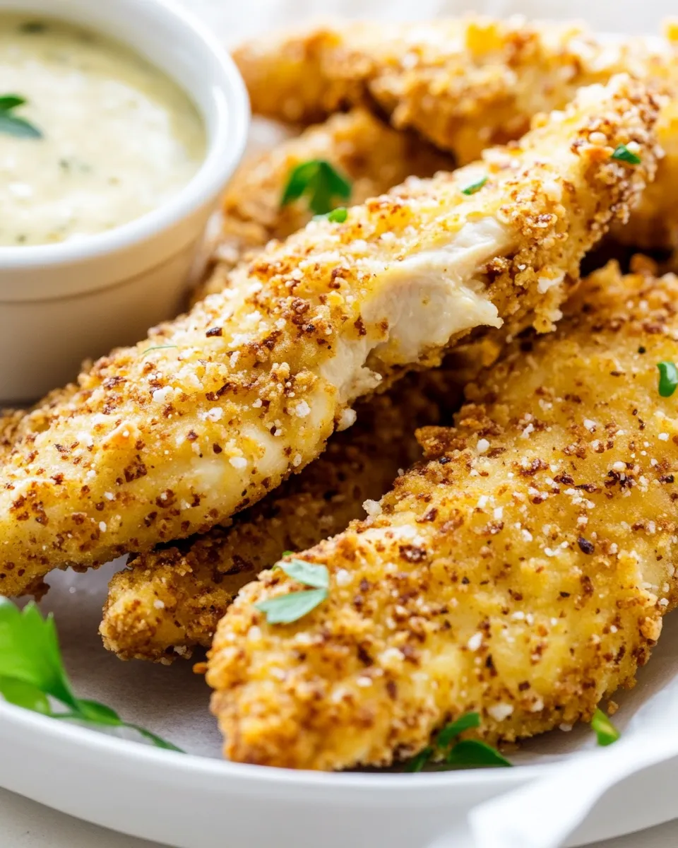 classic Oven Baked Crispy Pretzel Coated Chicken Fingers image