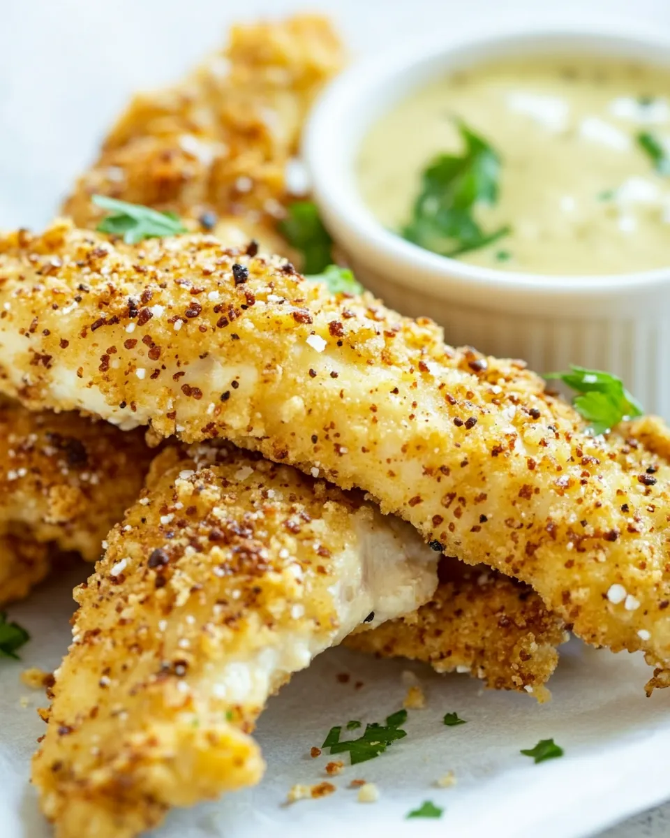 easy Oven Baked Crispy Pretzel Coated Chicken Fingers picture