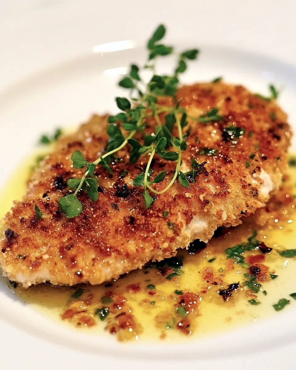 Delicious Panko-Coated Chicken Schnitzel plate image