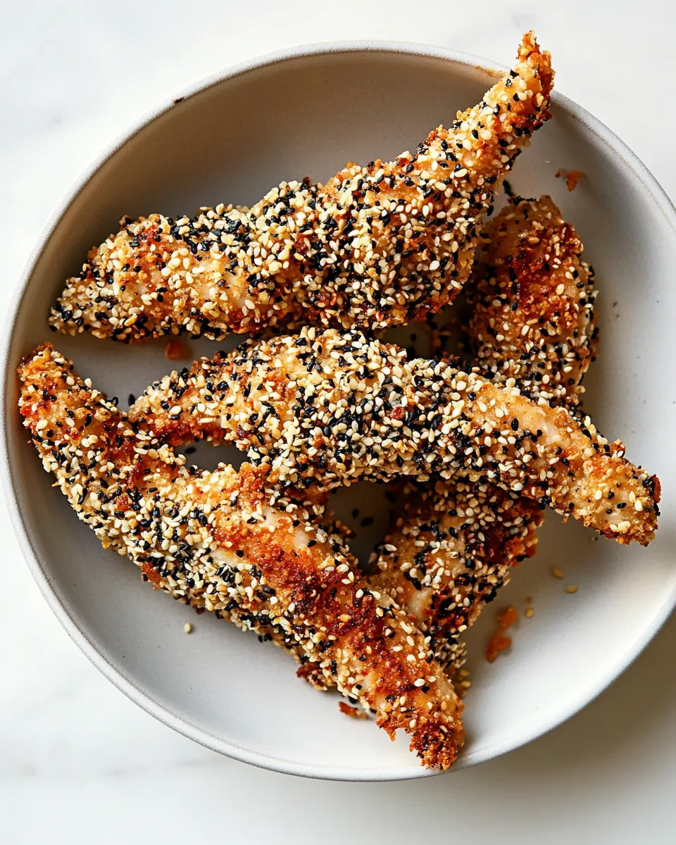 Easy Panko Sesame Chicken Tenders recipe photo