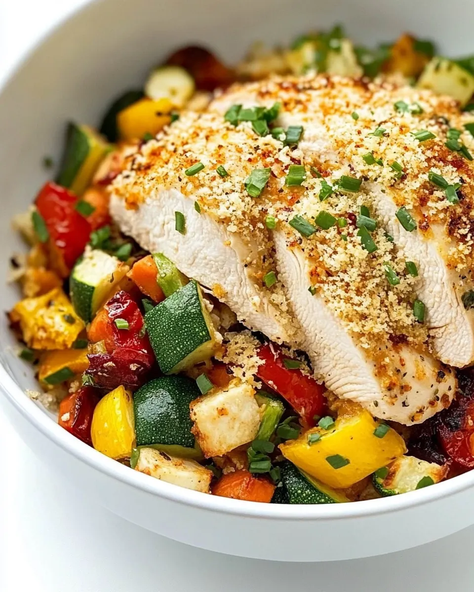 Classic Parmesan Chicken & Veggie Bake image