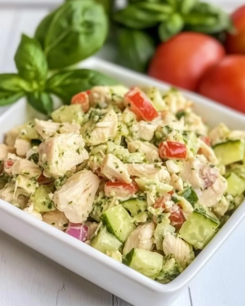 Delicious Pesto Chicken Salad dish photo