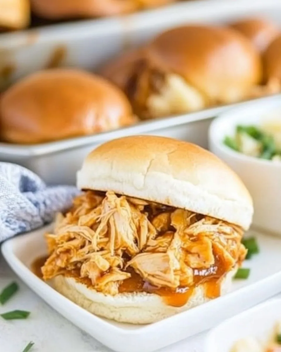 Classic Pulled BBQ Chicken Sliders image