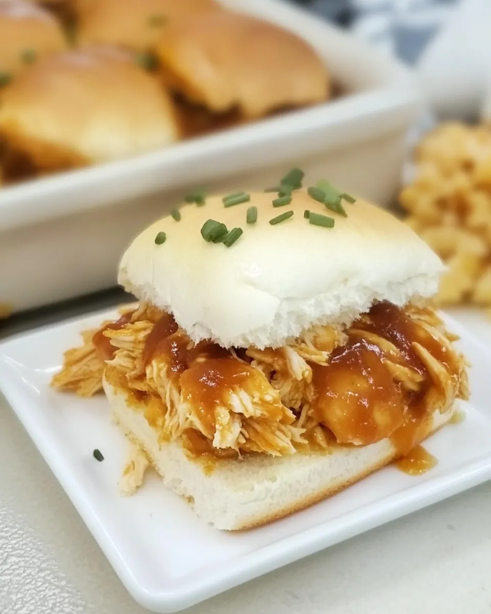 Delicious Pulled BBQ Chicken Sliders dish photo