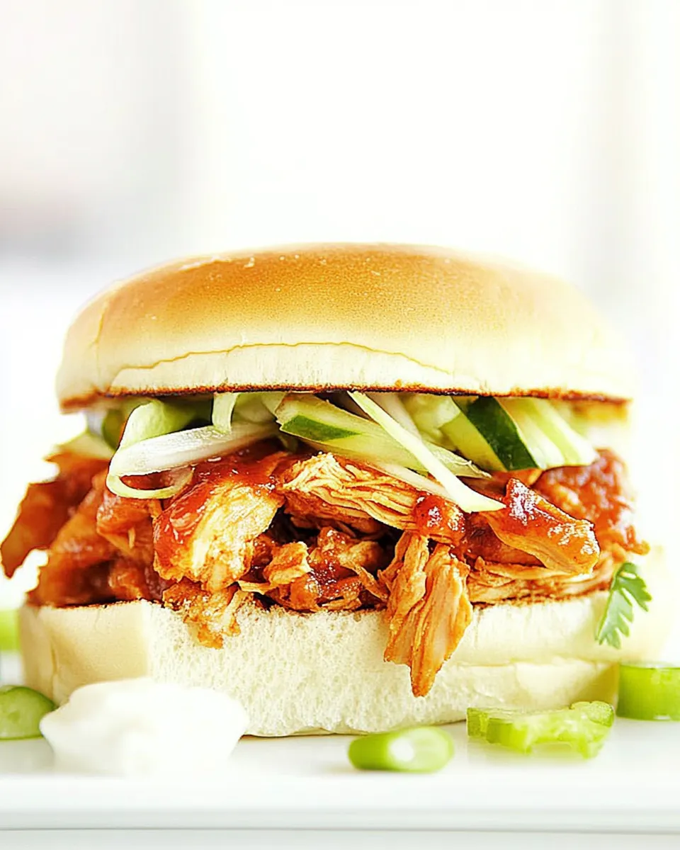 Easy Pulled Chicken Sandwich picture