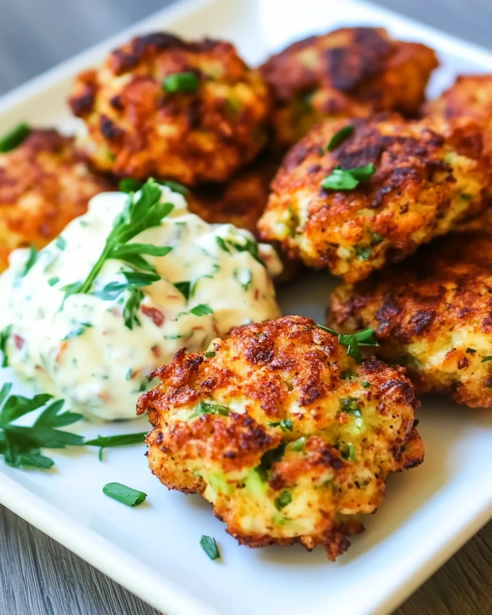Delicious Ranch Chicken Fritters dish photo