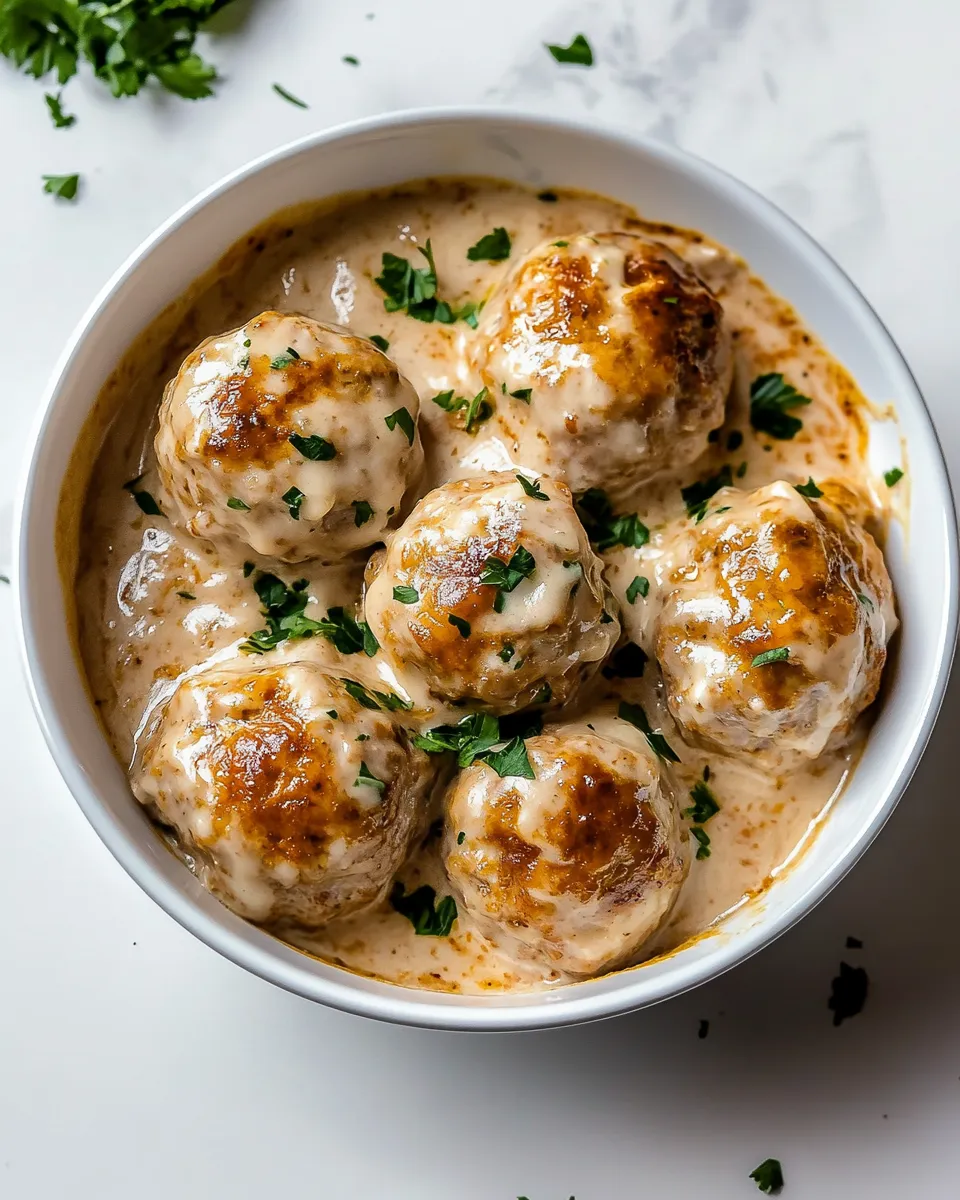 Easy Ranch Chicken Meatballs dish photo