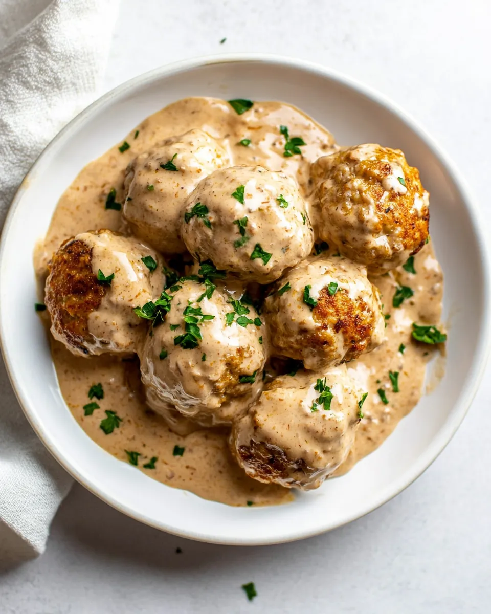 Delicious Ranch Chicken Meatballs plate image