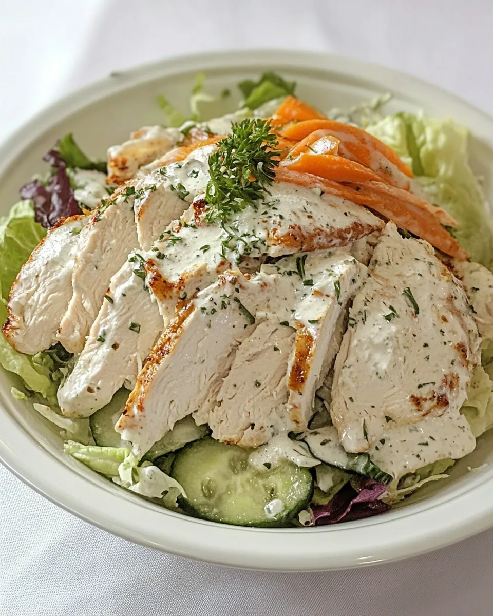 Delicious Restaurant Style Chicken Salad dish photo